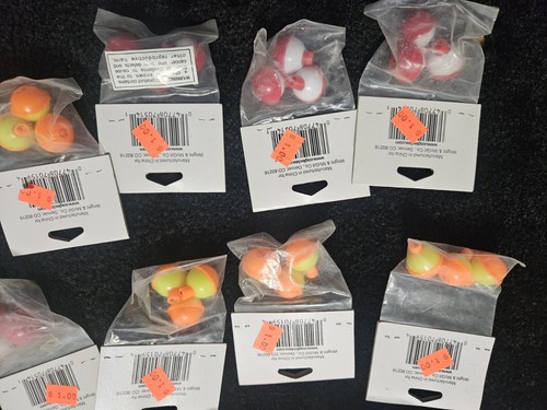 AUCTION FISHING LOT OF 14 Eagle Claw 07020-002 Snap-on Fishing Float 3/4" 3 Pack - Picture 8 of 8