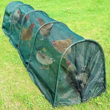 UNIFAMILY Chicken Tunnel for Outside 12FT, Flexible Chickens Runs for Yard, Q...