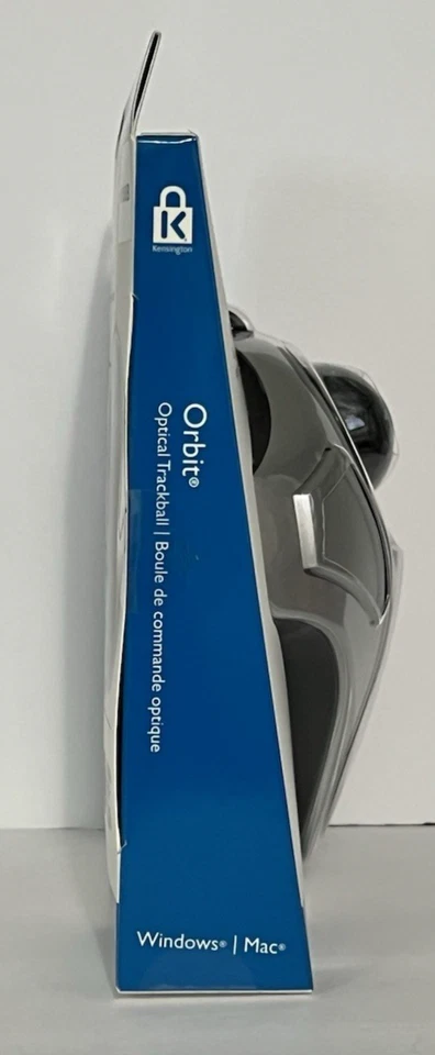 Kensington Orbit Trackball Mouse USB 2.0 Black Silver 64327 New NOS Vintage - Image 4 of 4