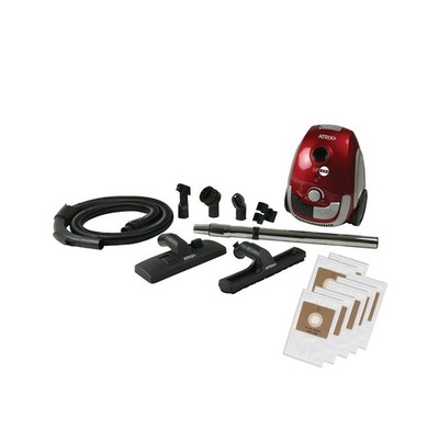Atrix Red Lil Portable Canister Vacuum Cleaner   Premium Bundle with Extra