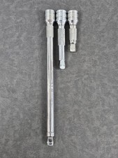 Snap-on 3pc 12 Drive Knurled Wobble Extensions Sxwk3 Sxwk5 Sxwk11 Snap-on 3pc 12 Drive Knurled Wobble Extensions Sxwk3 Sxwk5 Sxwk11