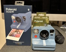 Polaroid Now Plus Analog Instant Camera Blue Gray bundle Lens/Film included