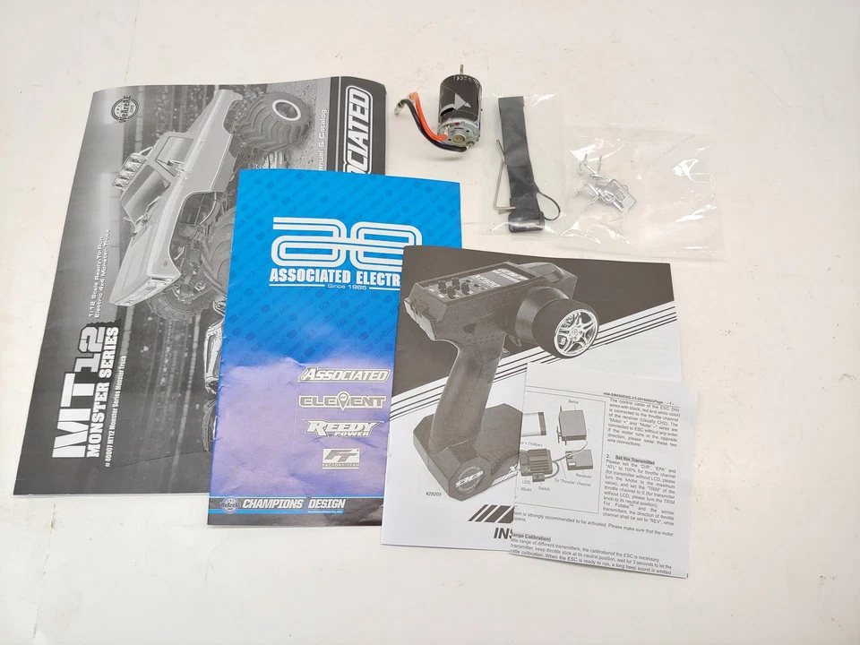 NEW: Team Associated MT12 1/12 4wd Monster Truck Roller Slider w/ Servo & Motor - Image 2 of 4