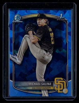#ad 2025 Bowman Draft Sapphire Michael Salina San Diego Padres #BDC 76 $4.99