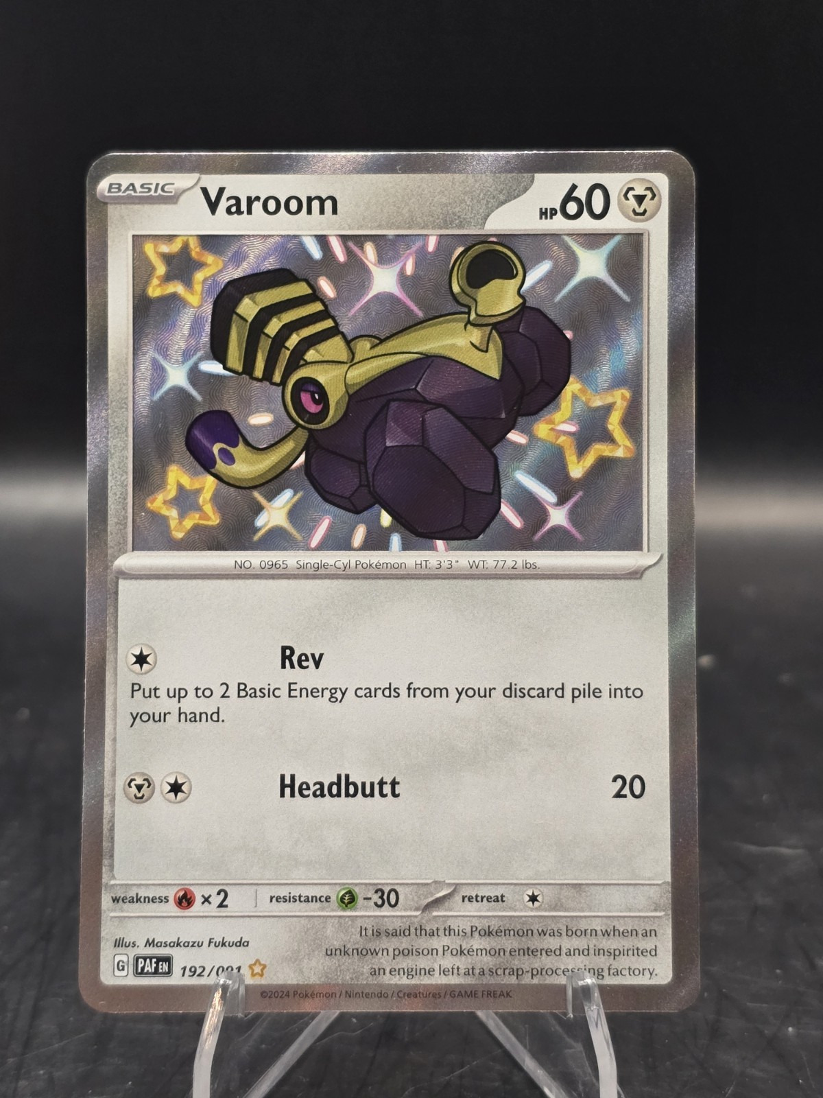 Pokemon TCG Varoom 192/091 SV: Paldean Fates Shiny Rare NM