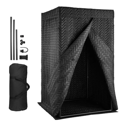 6.56 ft Portable Vocal Booth Recording Sound Booth Studio for Echo-Free Vocals