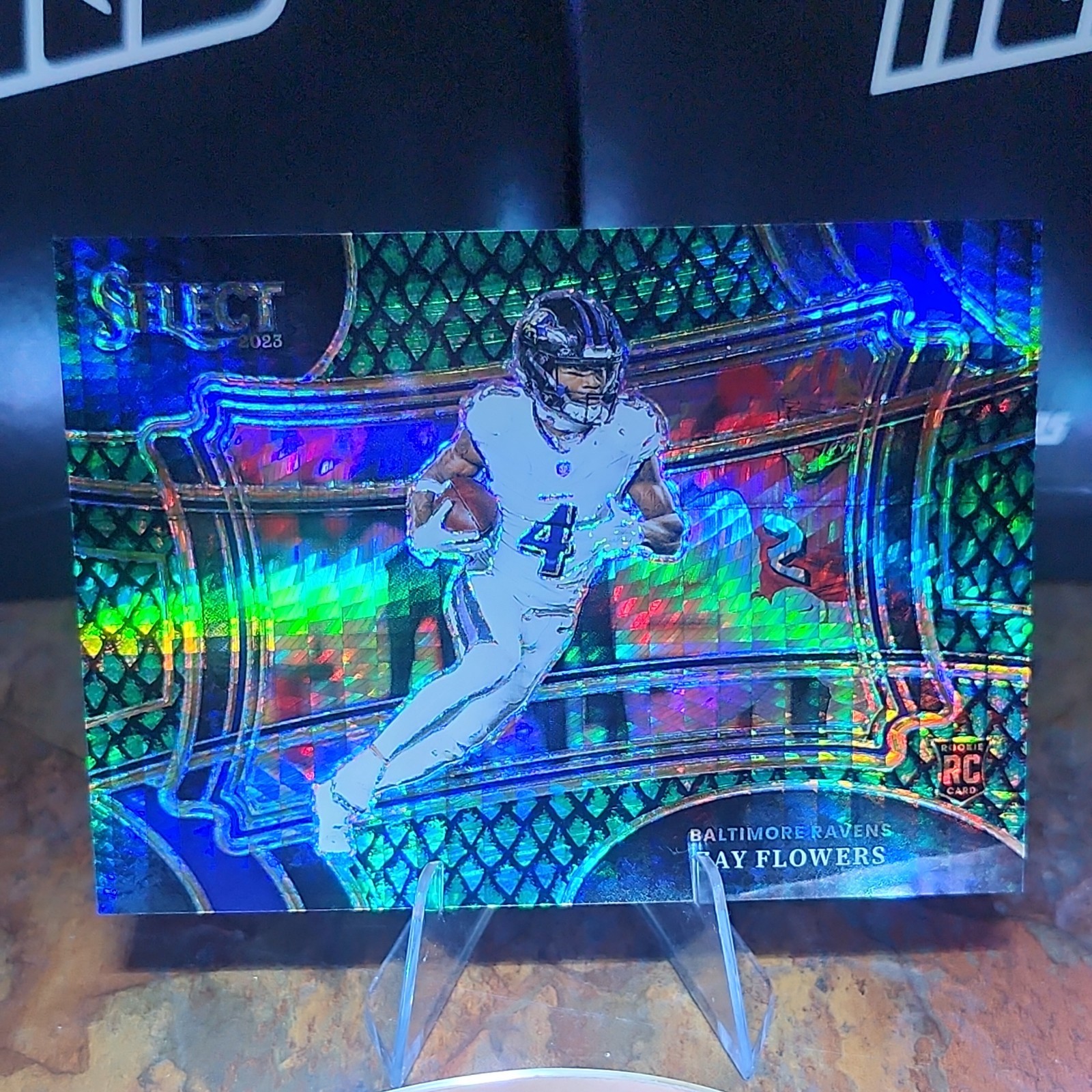 2023 Panini Select Field Level Zay Flowers #308 Dragon Scale Prizm #/70  + #267 