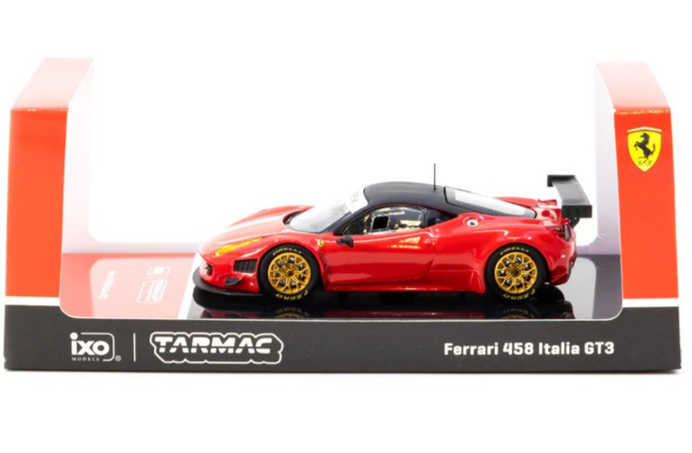 Tarmac Works ROAD64 Red Ferrari 458 Italia GT3 1:64 Diecast Car