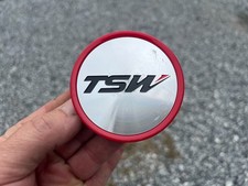 Tsw Custom Wheel Center Cap Machined Finish Red Edge Pcf56 Diameter 2 58