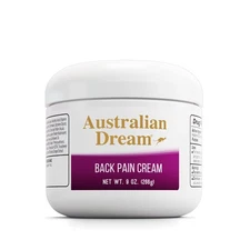 Australian Dream Back Pain Cream - Soothing, Non-Greasy Muscle Pain Relief Cr...