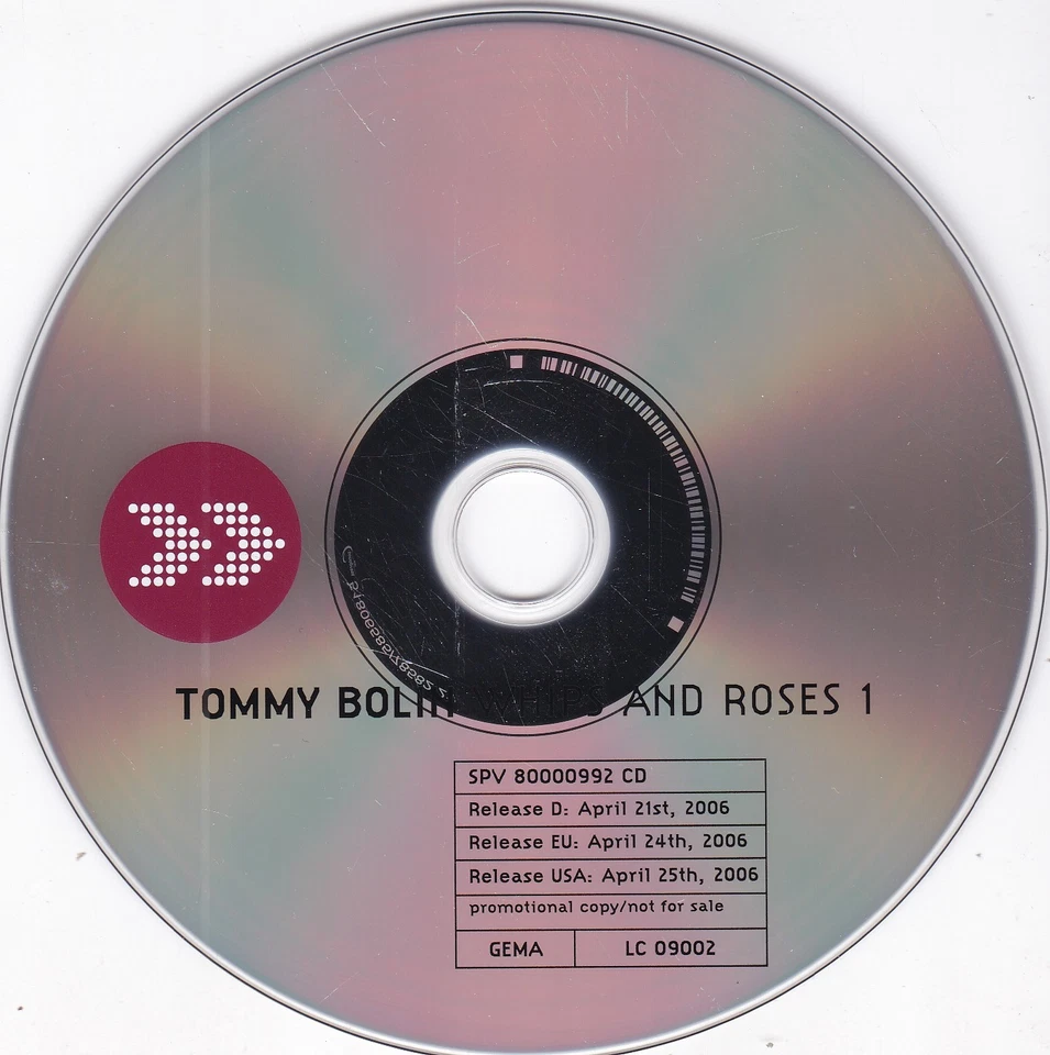 Tommy Bolin - Whips and Roses Volume 1 (Promo-CD) - Bild 3 von 3