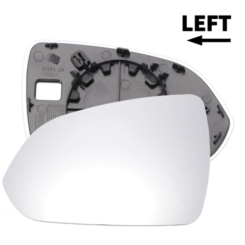 Car Left Side White Glass Mirror Glass Non-heated for Hyundai Accent 18-20