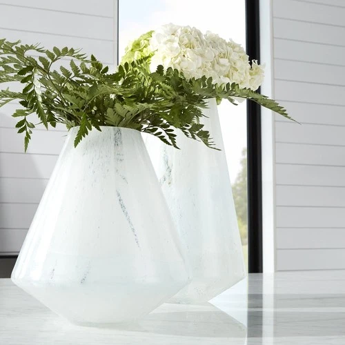 Cyan lighting - Backdrift - small Vase - 9.75 Inches Wide by 11 Inches High - Picture 4 of 4