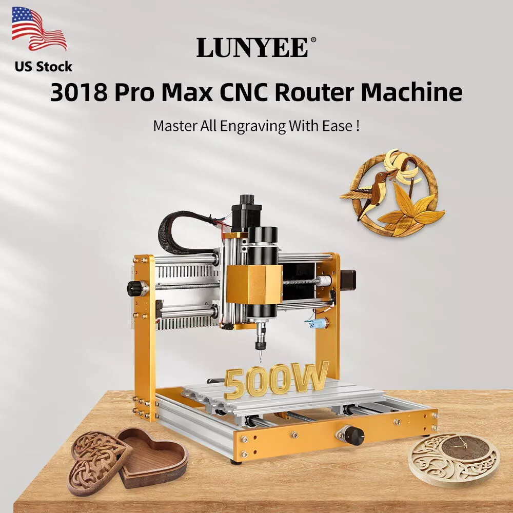 CNC 3018 Pro Max Router Machine Kit Cutting Metal Engraver Carving Machine  Kit