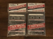 2 NEW SEALED 2-Packs Realistic Supertape LN-90 (4 Tapes Total)