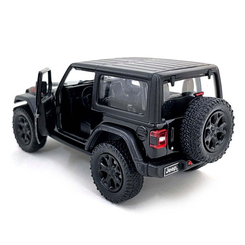 2018 Jeep Wrangler Rubicon 4x4 1:34 Scale Diecast Model Hard Top Black by - Picture 2 of 2