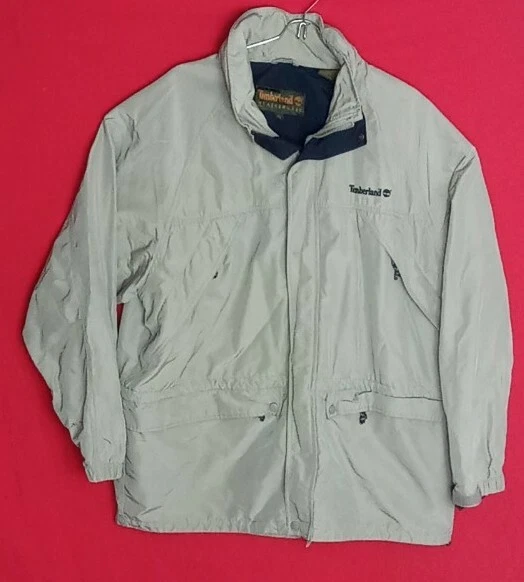 Timberland Weathergear Men XL Front Ziped Pocket Full Zip Snap Button Hood Jac - Image 4 of 4
