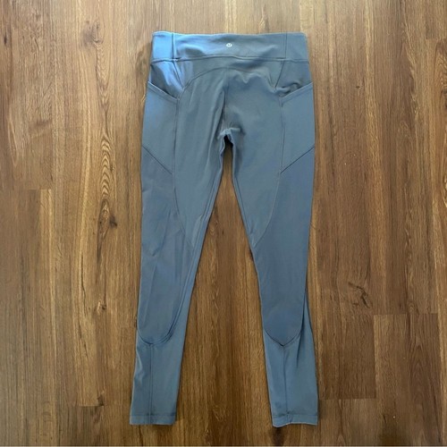 Lululemon Leggings size 8 All The Right Places gray activewear workout Running - Picture 8 of 16