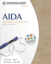 Zweigart Precut Aida extra fine Vintage 20 count Vintage Country Mocha 3326/3009