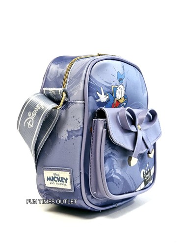 Disney Donald Duck 8.5" Crossbody Huey Dewey Louie Shoulder Purse Carry All Bag  - Bild 2 von 8