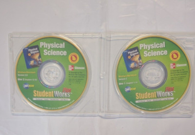 PHYSICAL SCIENCE StudentWorks Plus on 2 CD-ROMs (Ver 2) McGraw Hill ...