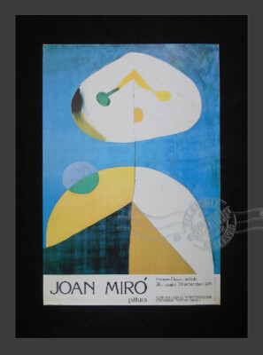 Joan Miro (1938) Portrait II * Exhibition Art Poster 1979 Italy
