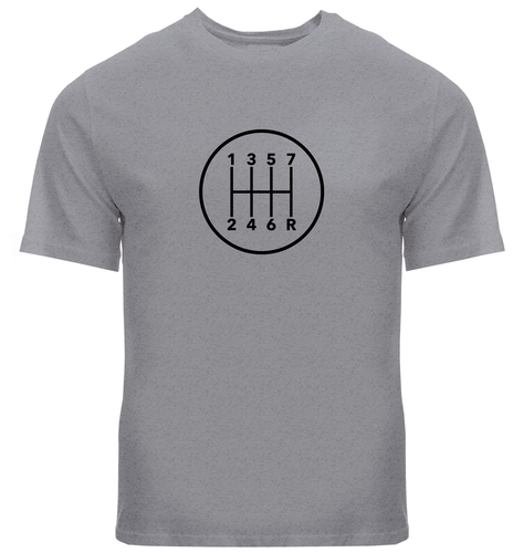 Manual Transmission Gears Shift Pattern 7 Speed Stick T-Shirt Manual Gearbox Car - Picture 9 of 34
