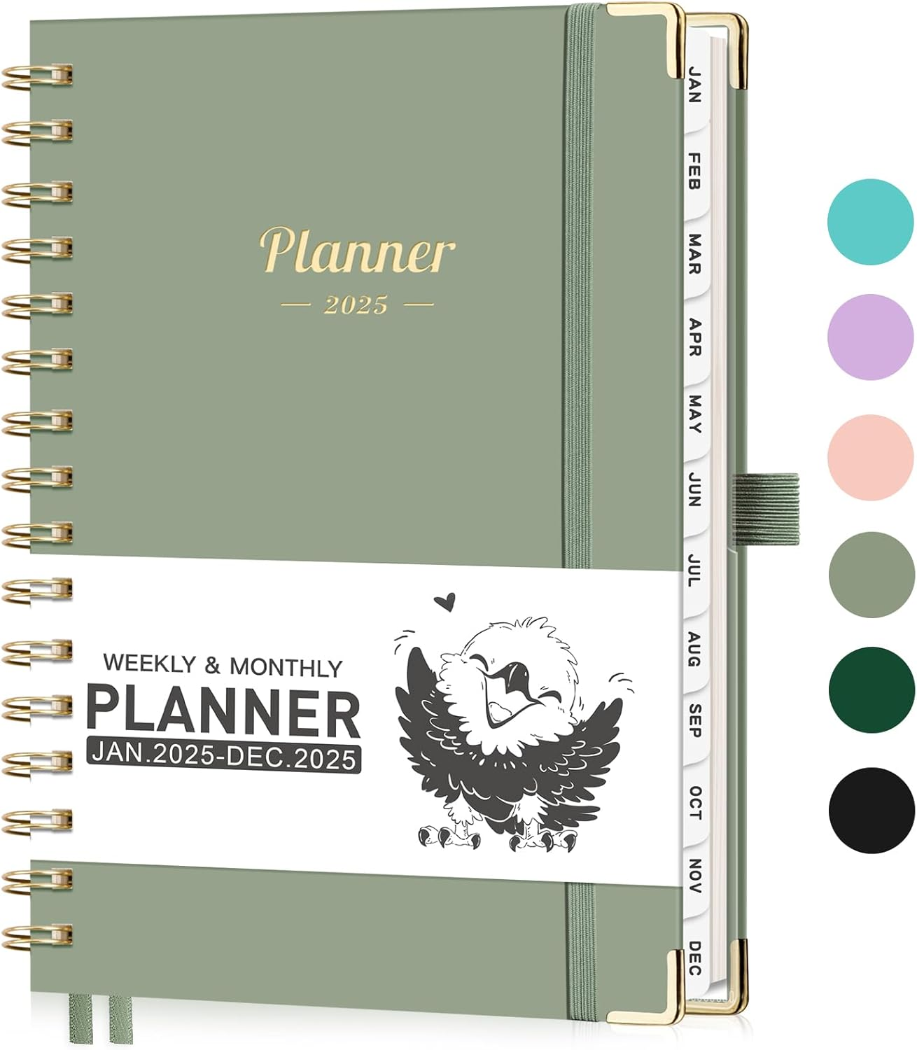 2025 Planner, Weekly and Monthly Calendar Planner 2025 (Jan 2025 - Dec 2025), Ha