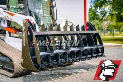 Root Rake Rock Grapple Attachment for Skid Steer/Track Loader 78'' Wide