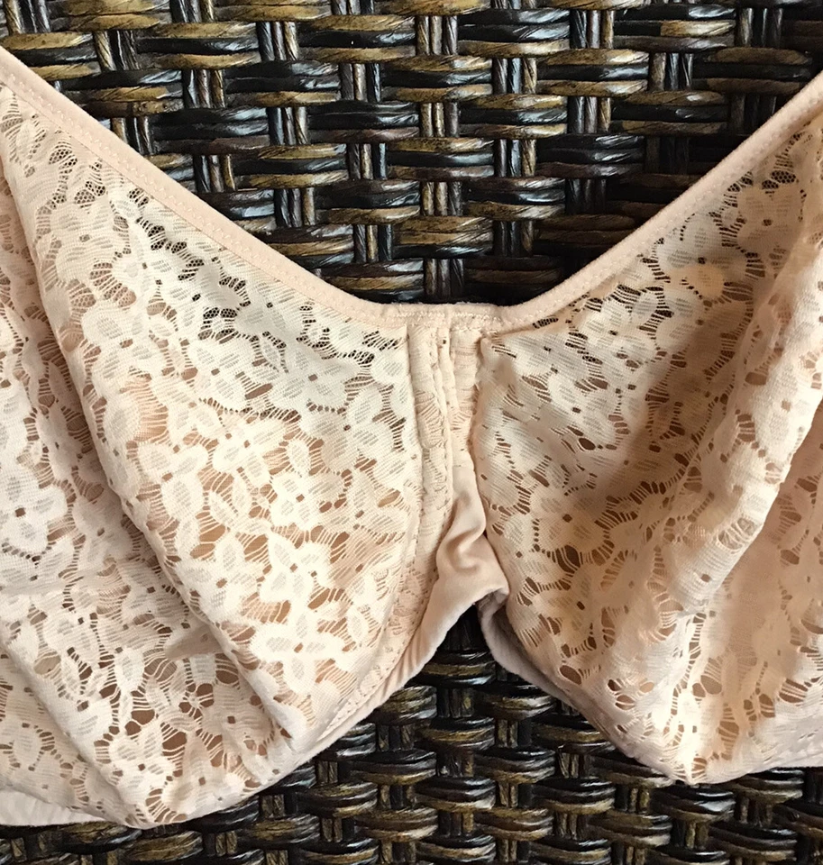 NUEVO SUJETADOR CHANTELLE, NORAH 3PT UW CUP COMFORT, 13F1, 38DDDD, NATURAL, SUPERPOSICIÓN DE ENCAJE Foto 4 de 4