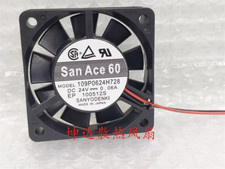 1 PCS SANYO Fan 109P0624H728 DC24V 0.06A 6015 6cm 2 WIRE fan Cooling fan