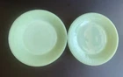 Vintage Fire King Jadite Jane Ray Ribbed Salad/Dessert Plates 7 5/8" Set Of 2