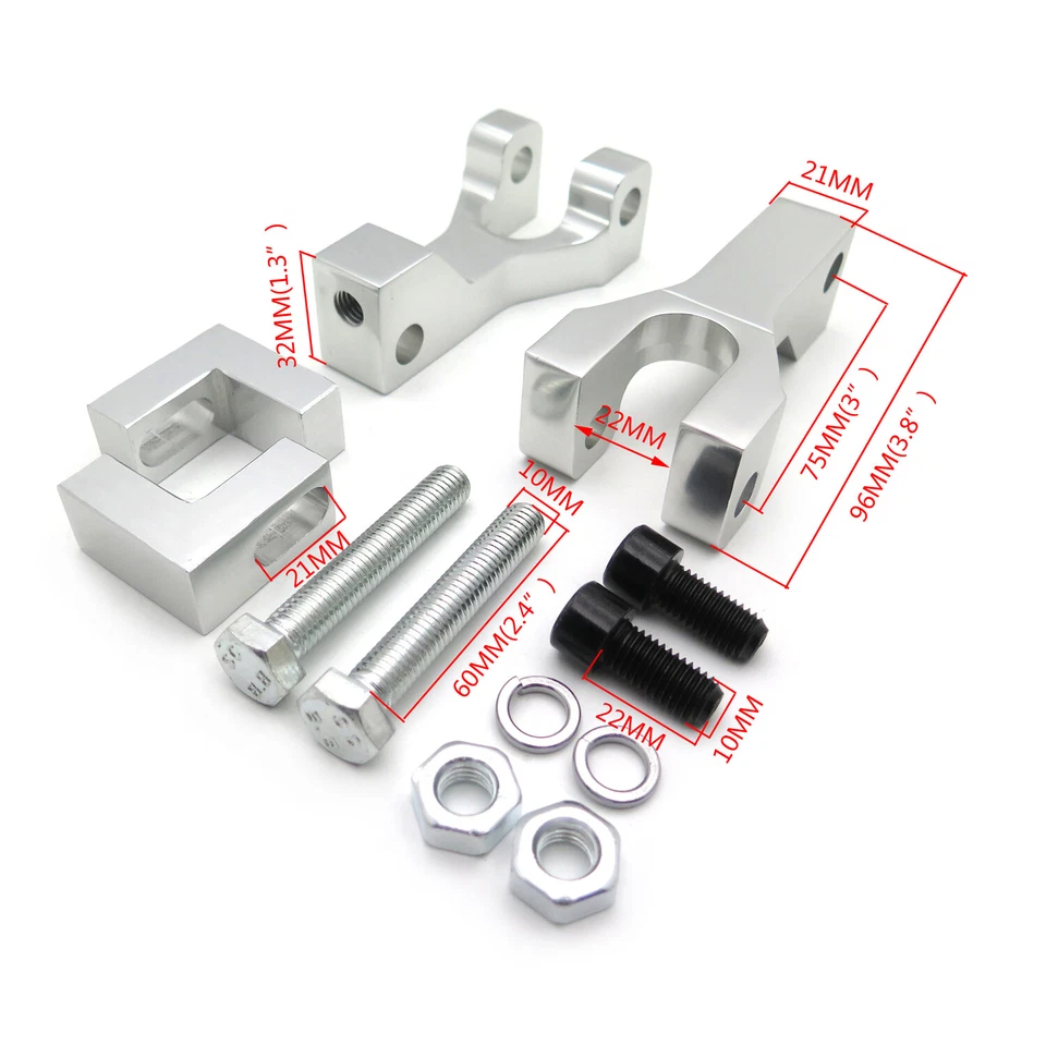 CNC Motorcycle Front Lowering Kit Silver New For Suzuki LTR 450 QuadRacer ATV — 第 2/4 张图片