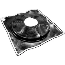 #10 (13-3/4" to 30") DEKTITE SQUARE BASE COMBO PIPE FLASHING BOOT: Black EPDM