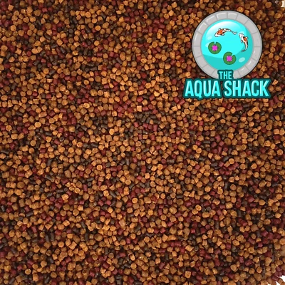 THE AQUA SHACK Fancy Goldfish Trio Sinking Pellets - Colour, Growth & Health Food Aquarium UK