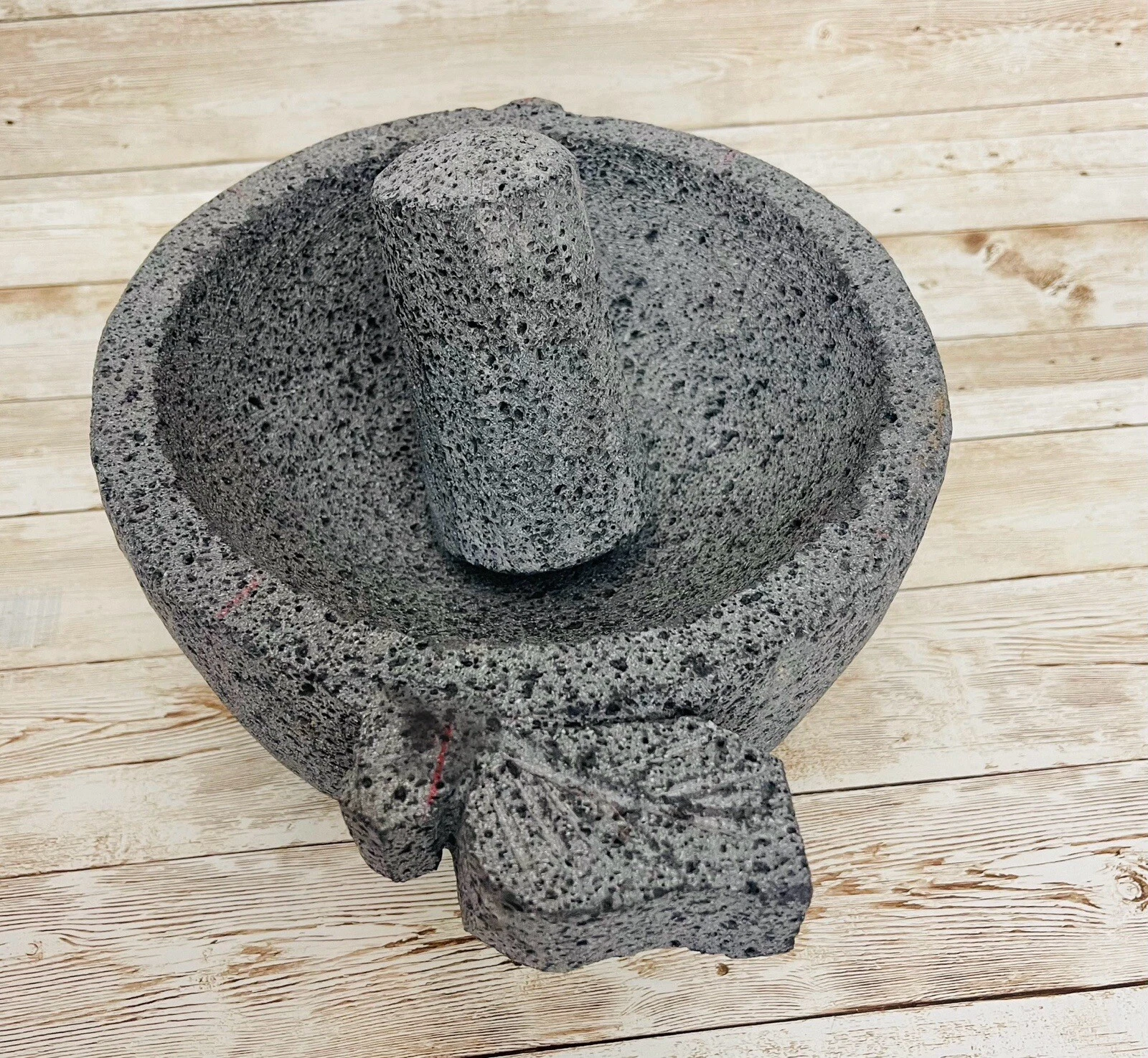 Mexican Mortar & Pestle Molcajete Volcanic Rock Molcajete Mexicano Piedra Volca