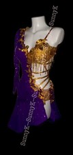 jz Handmade Women Samba Ballroom Swing Salsa Rumba Latin Dance Dress RHYTHM