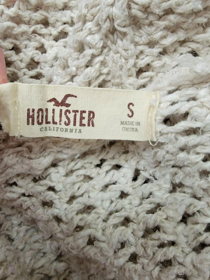 Hollister Mujer Cárdigan Suéter Camisa Top Blusa Talla S Pequeño Tostado Foto 2 de 4