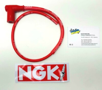 Pipetta Candela Ngk Pipetta Con Cavo Candela NGK CR4 RAC Compatibile Piaggio Ape 50 Rst Mix - Foto 10