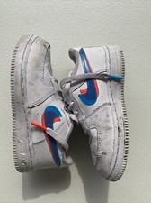 Nike Air Force 1 LV8 Ksa TD White Blue Hero CJ7161-100 Sz 10C Boys Girls