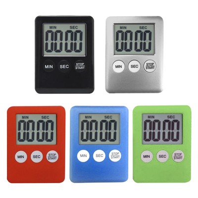 LCD Digital Kitchen Timer Electronic Countdown Timer Ultra Thin for Kitchen （DE)