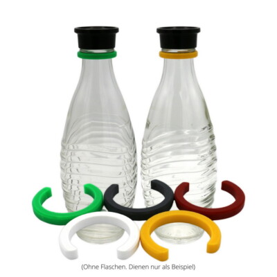 10x Farbclips für Sodastream Crystal Flasche - 5 Farben je 2 Stück Clips Farben