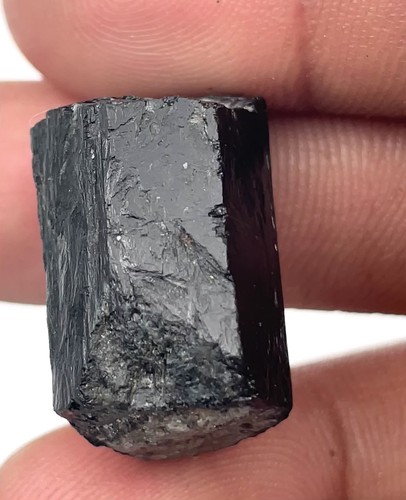 50 Cts Natural Black Tourmaline Rough Energy Healing Loose Gemstone - Video 1 of 1