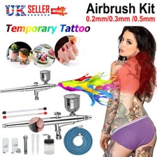 0.2mm/0.3mm /0.5mm Dual Action Air Brush Spray Gun Airbrush Kit Art Paint Crafts