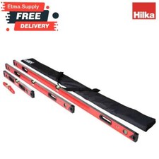 Hilka 4 Piece Box Spirit Level Set Made of Heavy Duty Aluminium