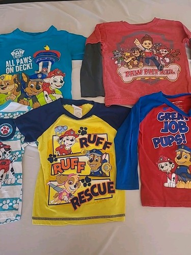 Nickelodeon Paw Patrol Size 3t Mixed Lot Of 5 Short Sleeve & Long Sleeve Pups - Picture 3 of 6