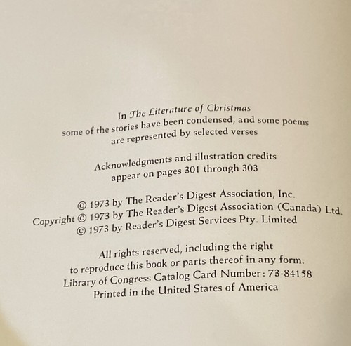 The Reader’s Digest Book of Christmas 1973 First Edition Hardcover - Picture 2 of 12