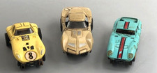 Vintage 1960s Aurora T-Jet HO Slot Car Lot Cheetah Mako Shark Ford Cobra GT 3Pcs