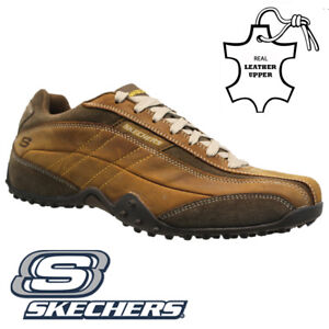 skechers leather trainers