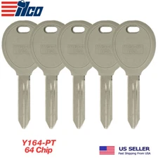 5X ILCO Transponder Key for Chrysler/Dodge/Jeep Y164-PT PHILIPS 46 Chip